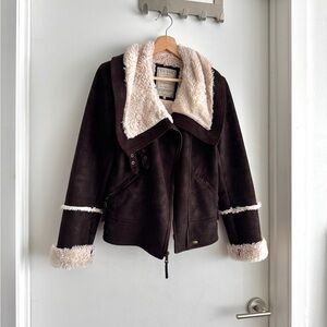 Guess suede jacket Y2K